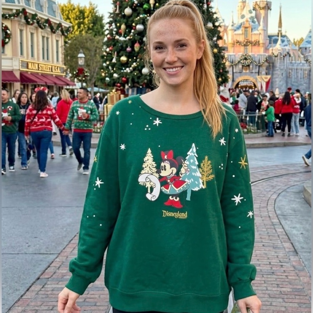 Disney Minnie Mouse Holiday Disneyland Celebration Sweatshirt - Size 3X